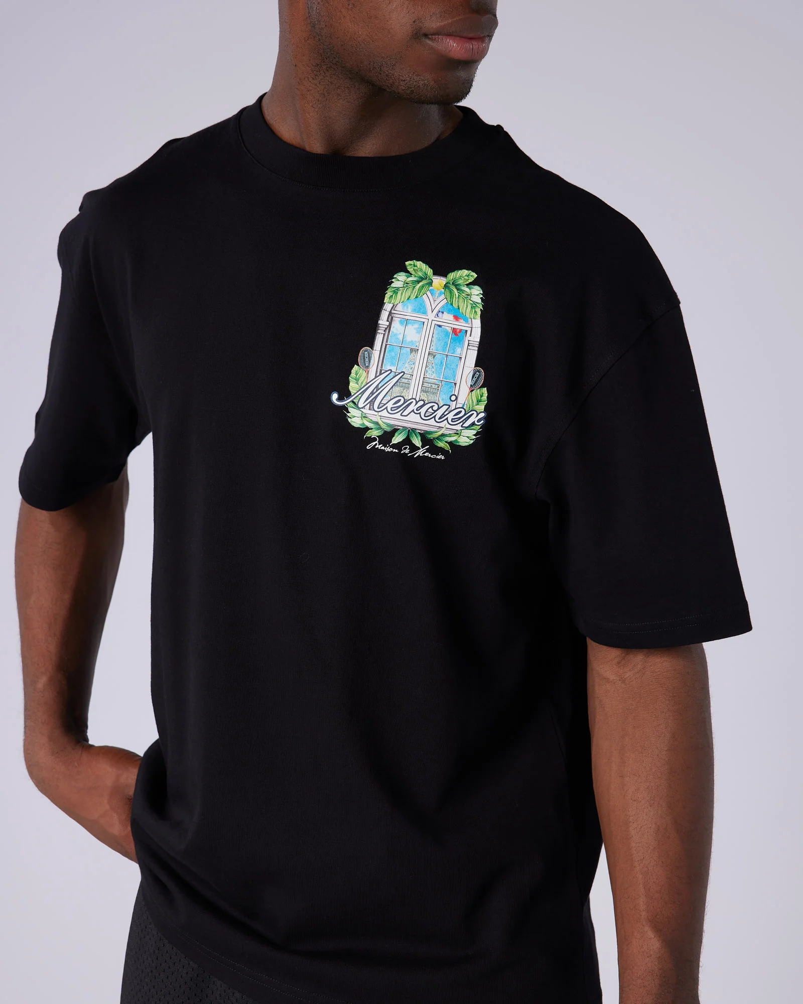 Balcony Serve Tshirt Black - Image 4