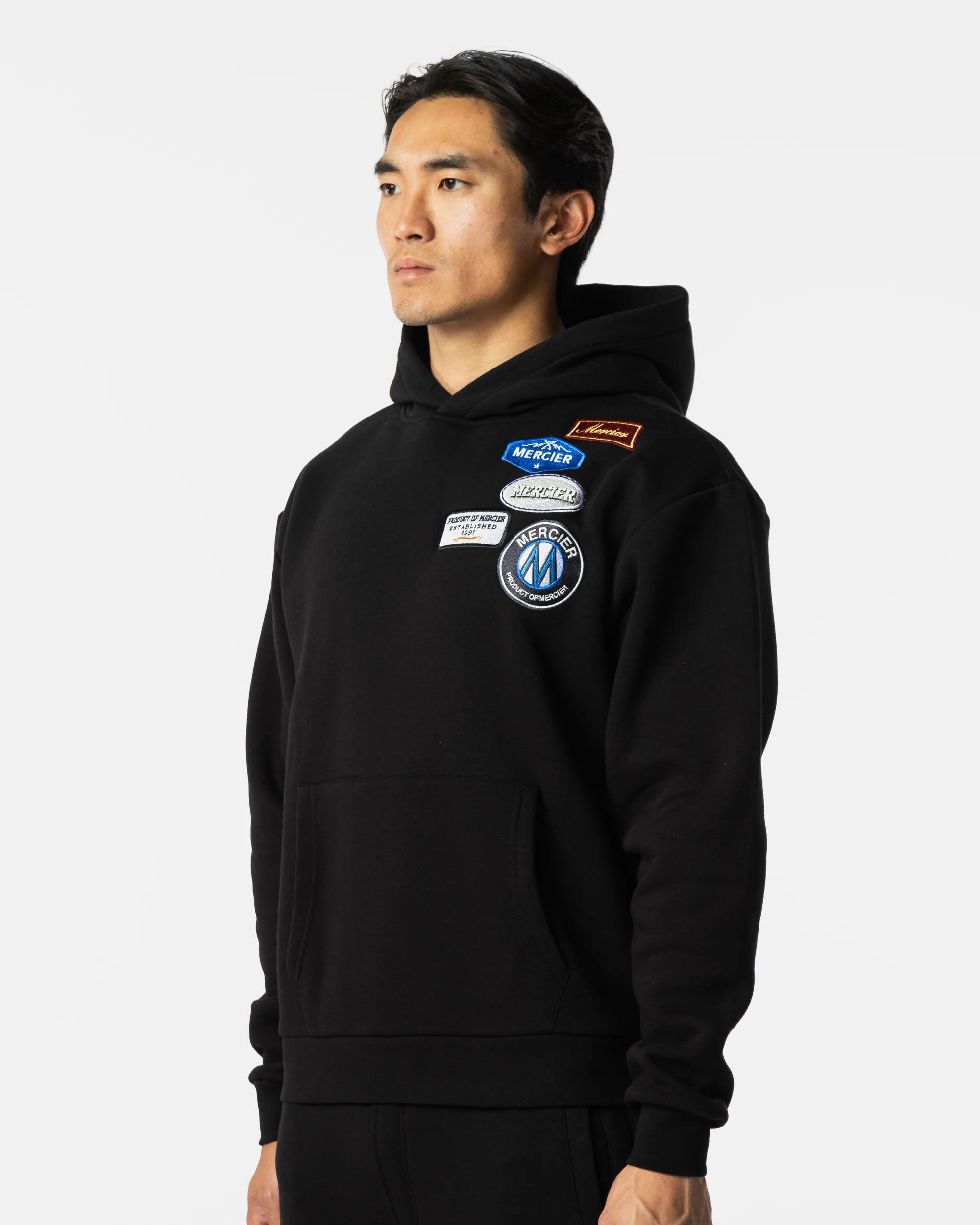 Relaxed OG Badge Hoodie Black - Image 3