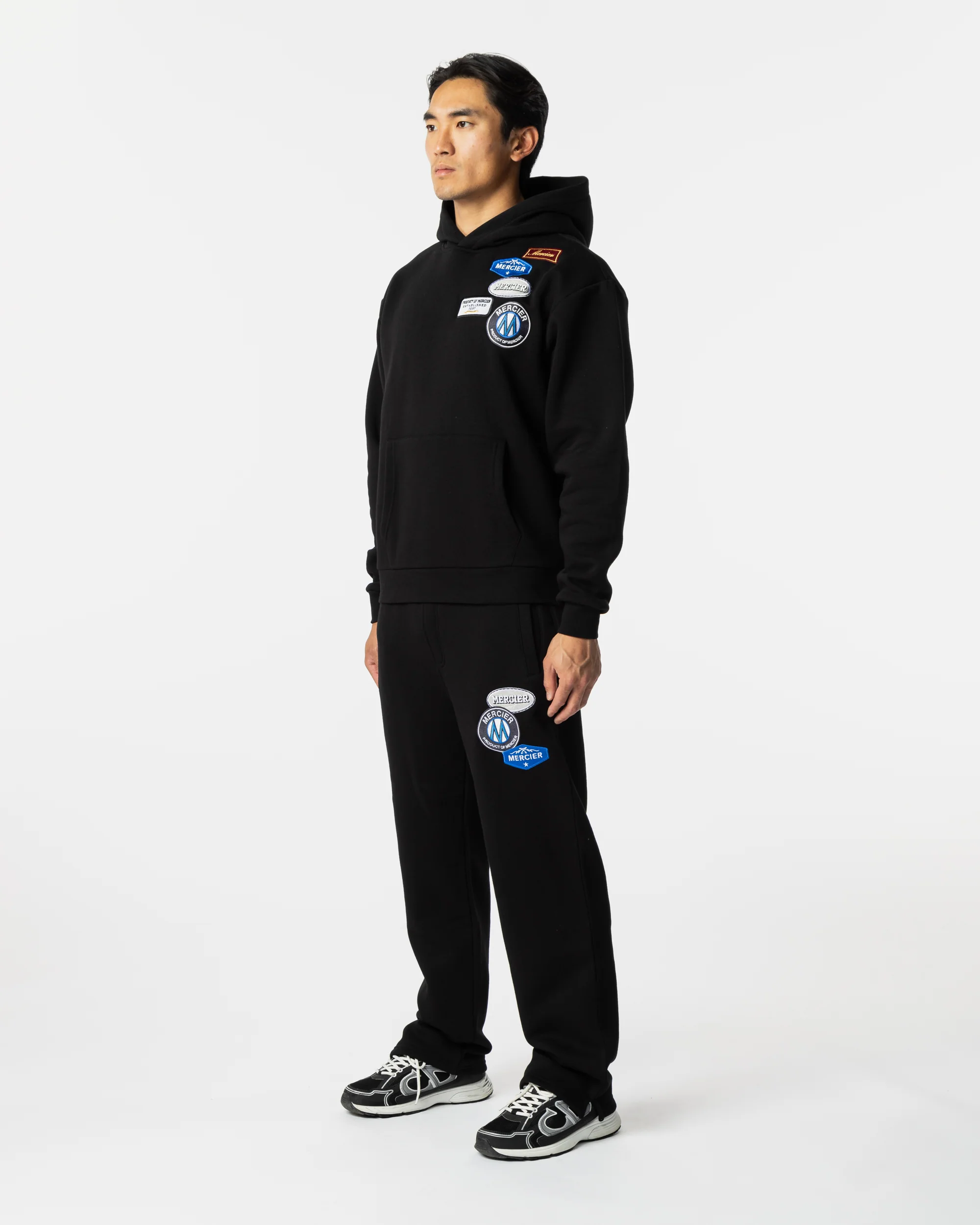 Relaxed OG Badge Hoodie Black - Image 4