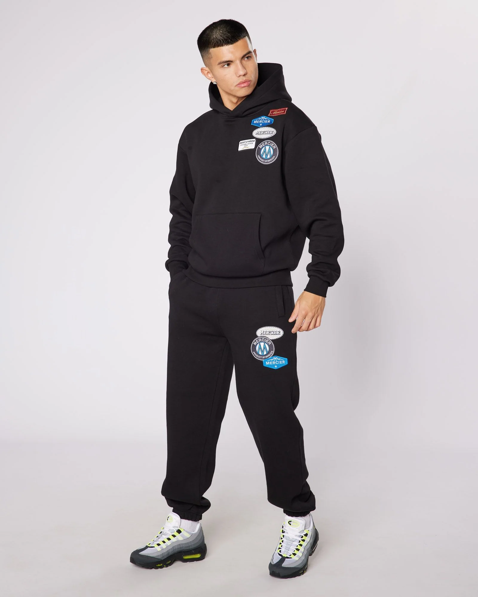 Relaxed OG Badge Hoodie Black - Image 5