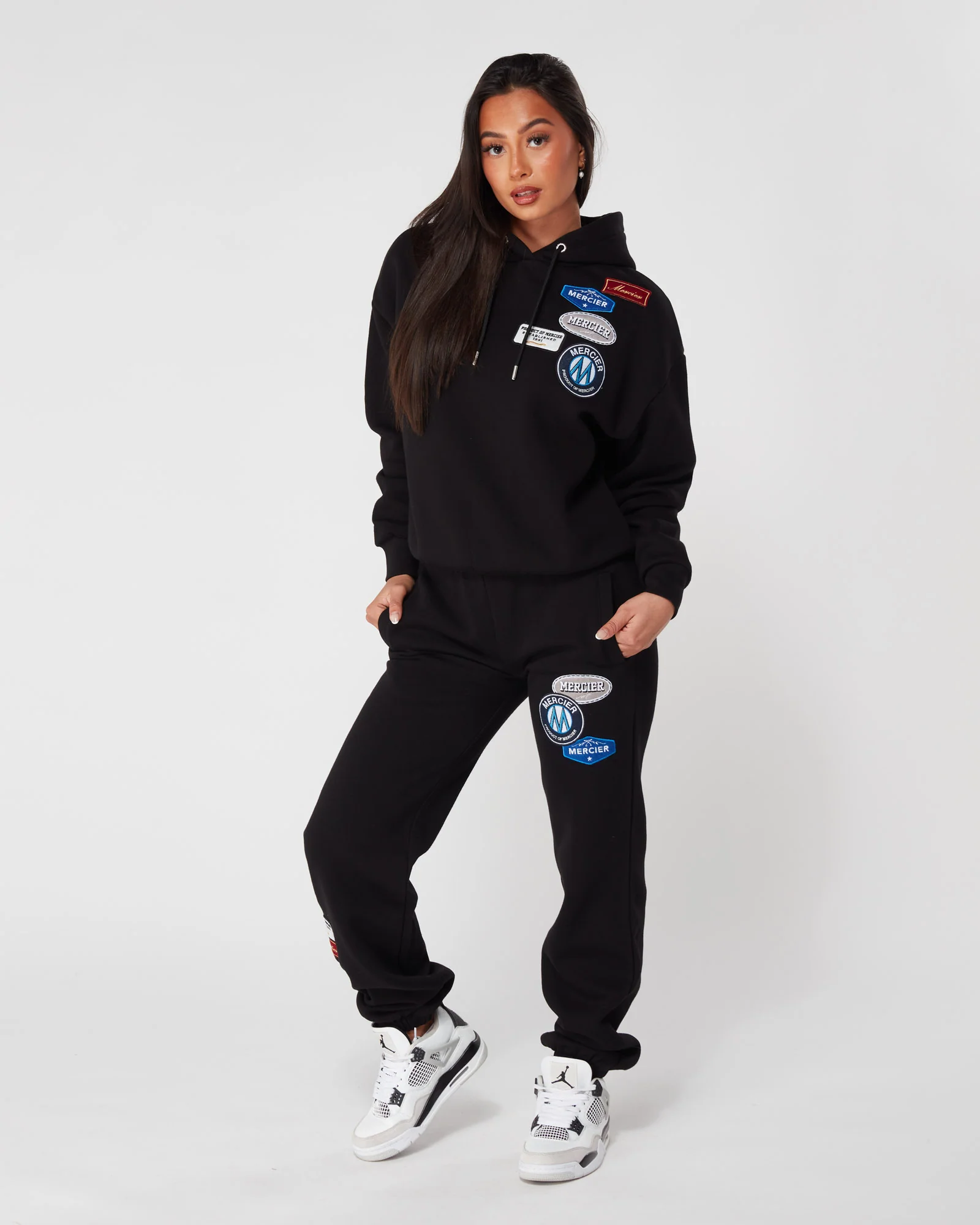 Womens OG Badge Bottoms Black - Image 4