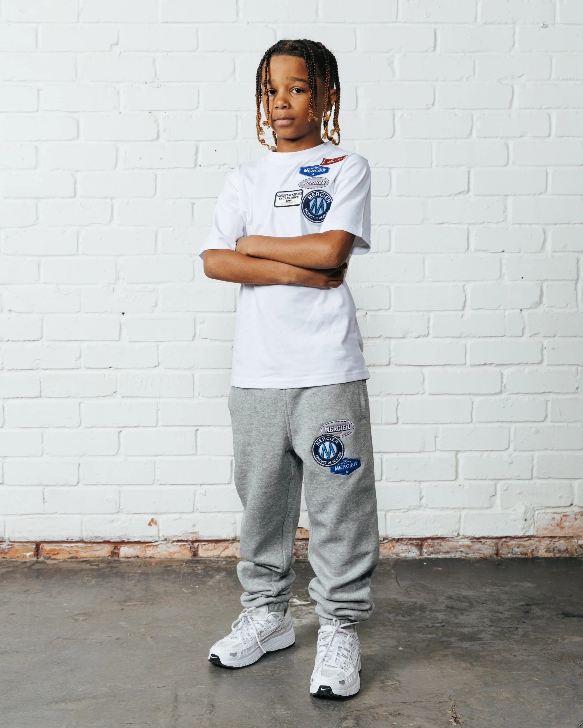 Junior OG Badge Joggers Grey - Image 4