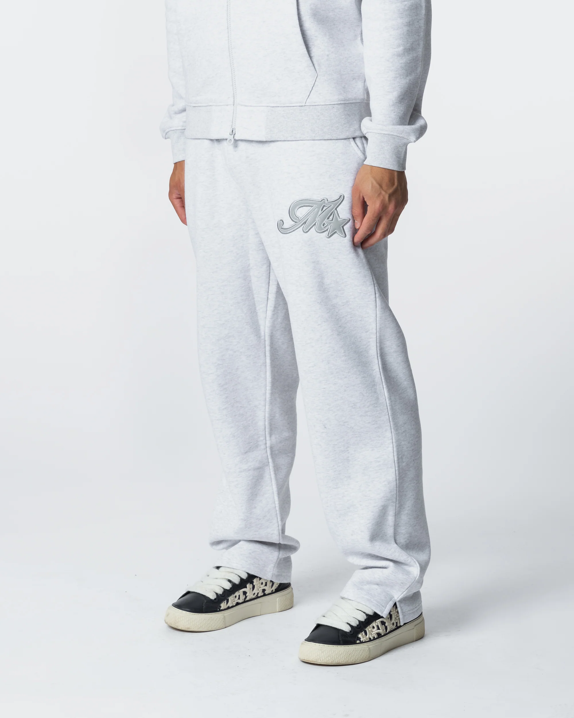 Runway Open Hem Jogger Grey Marl - Image 3