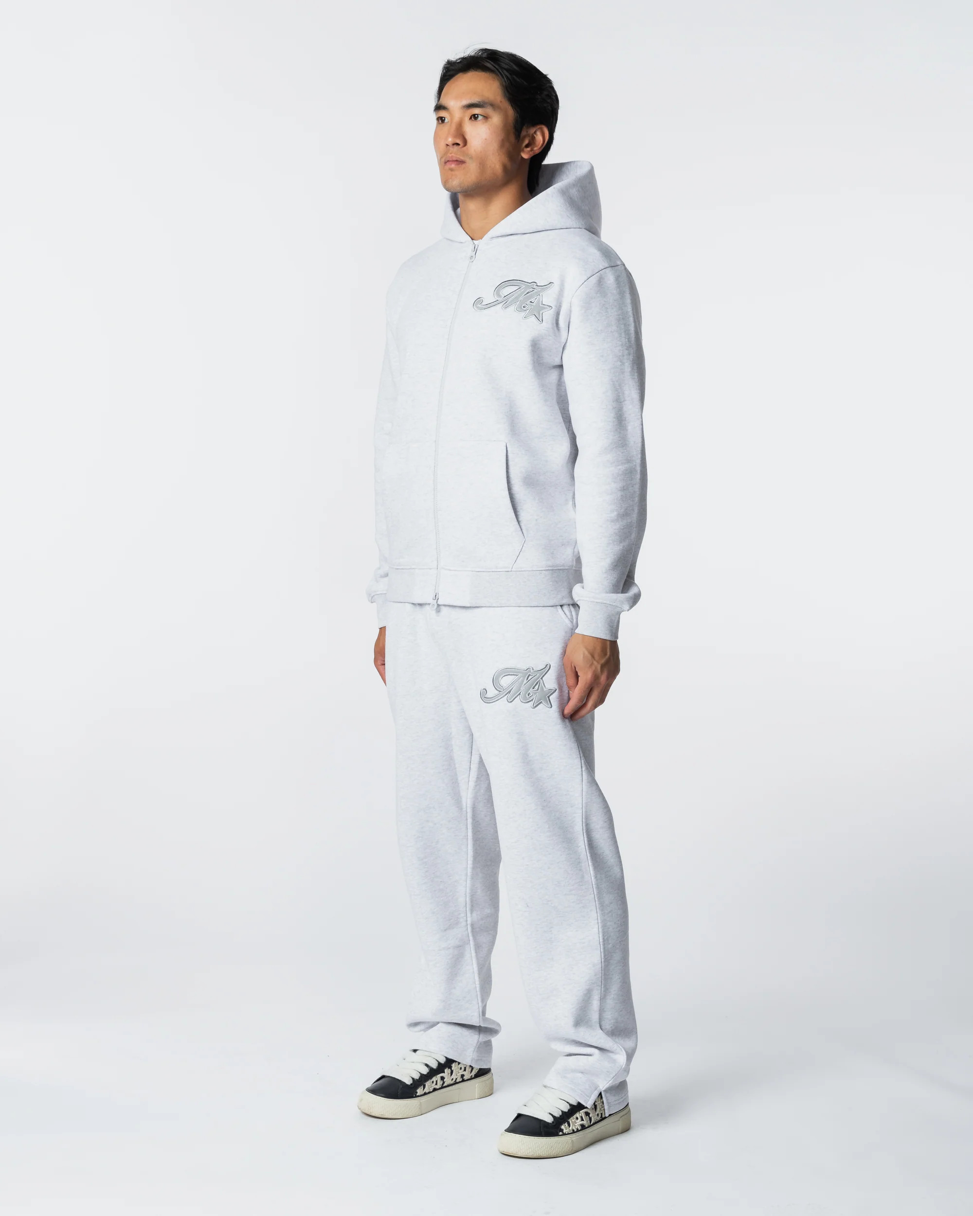 Runway Open Hem Jogger Grey Marl - Image 4