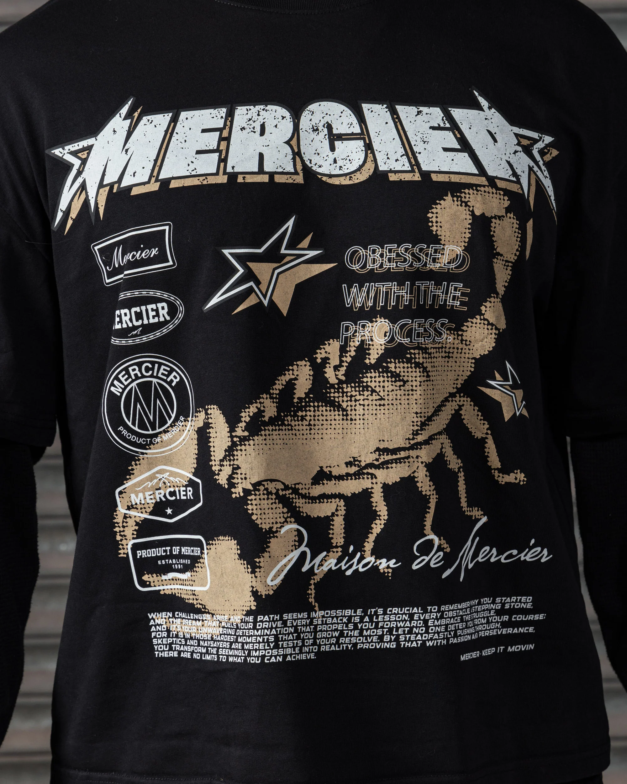 Stinger Double Layer T-shirt Black - Image 3