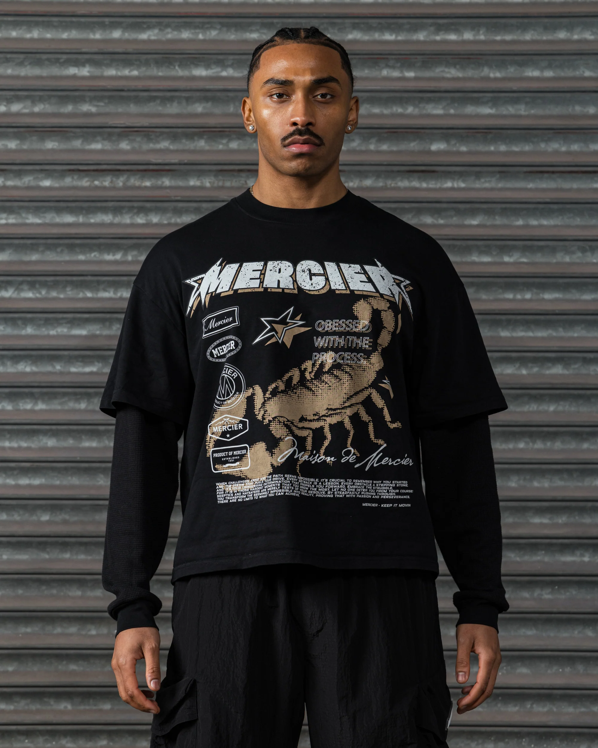 Stinger Double Layer T-shirt Black - Image 4