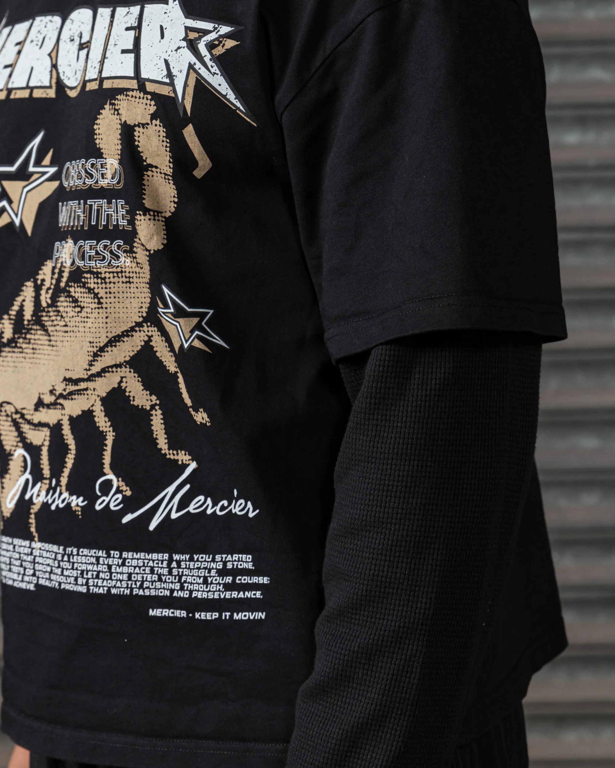 Stinger Double Layer T-shirt Black - Image 5