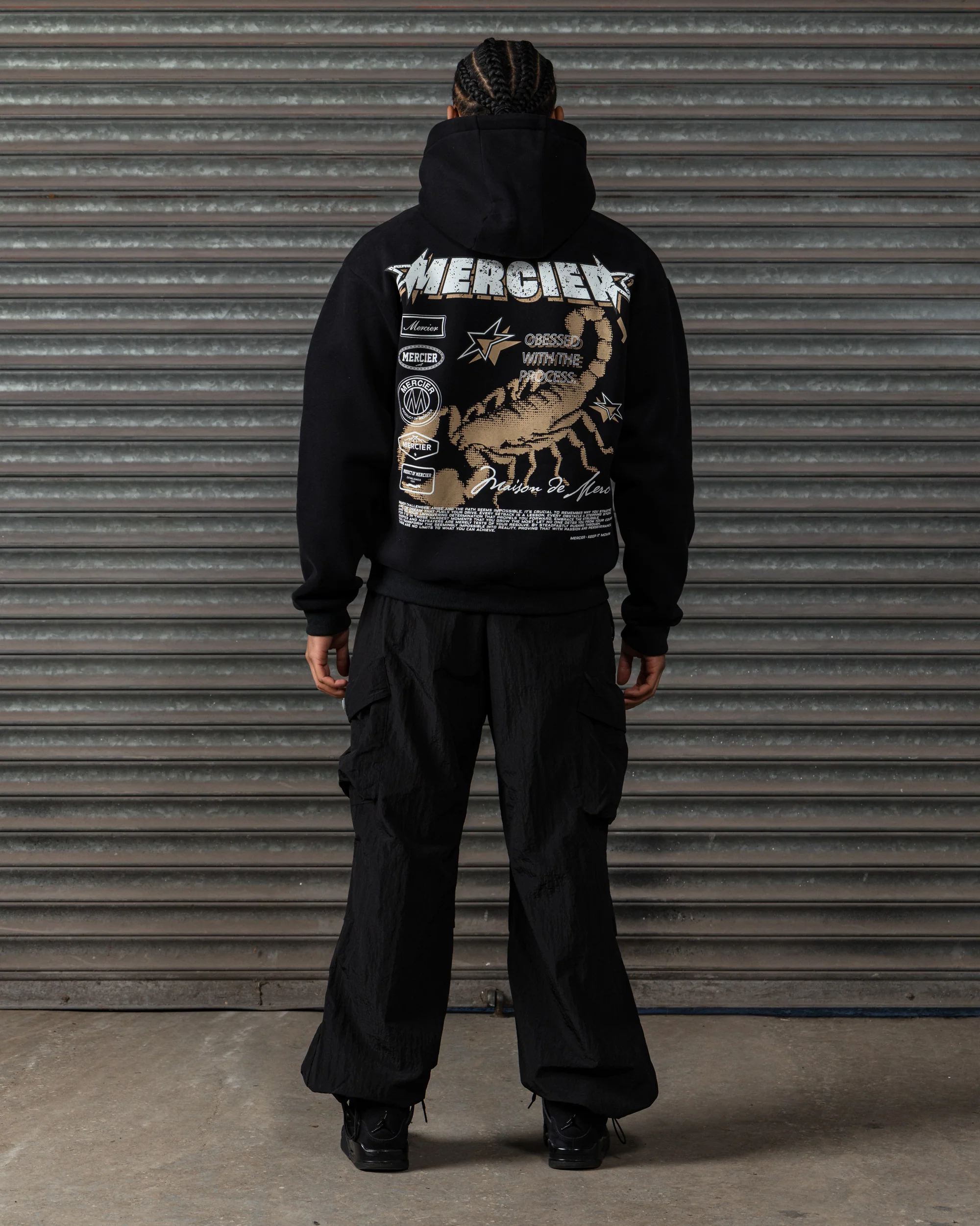 Stinger Zip up Hoodie Black - Image 4