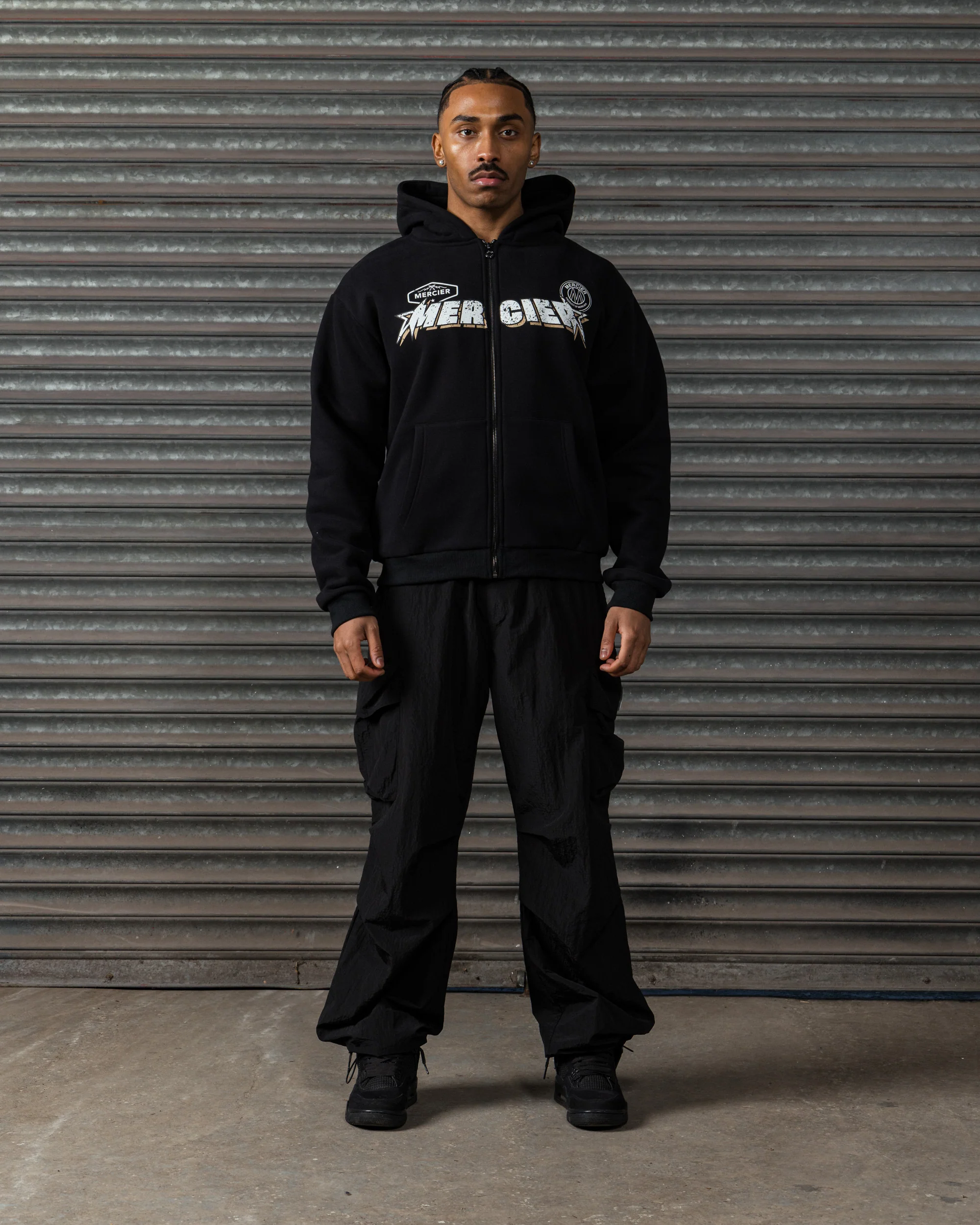 Stinger Zip up Hoodie Black - Image 5