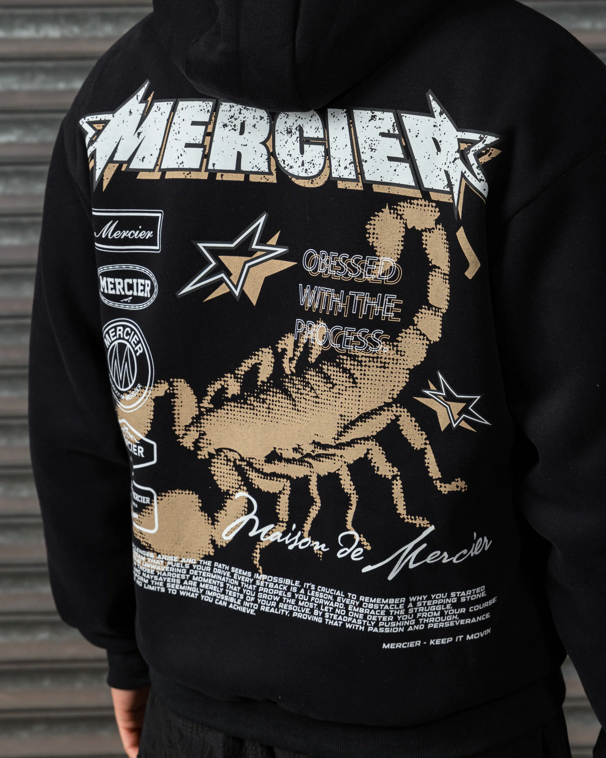 Stinger Zip up Hoodie Black - Image 7