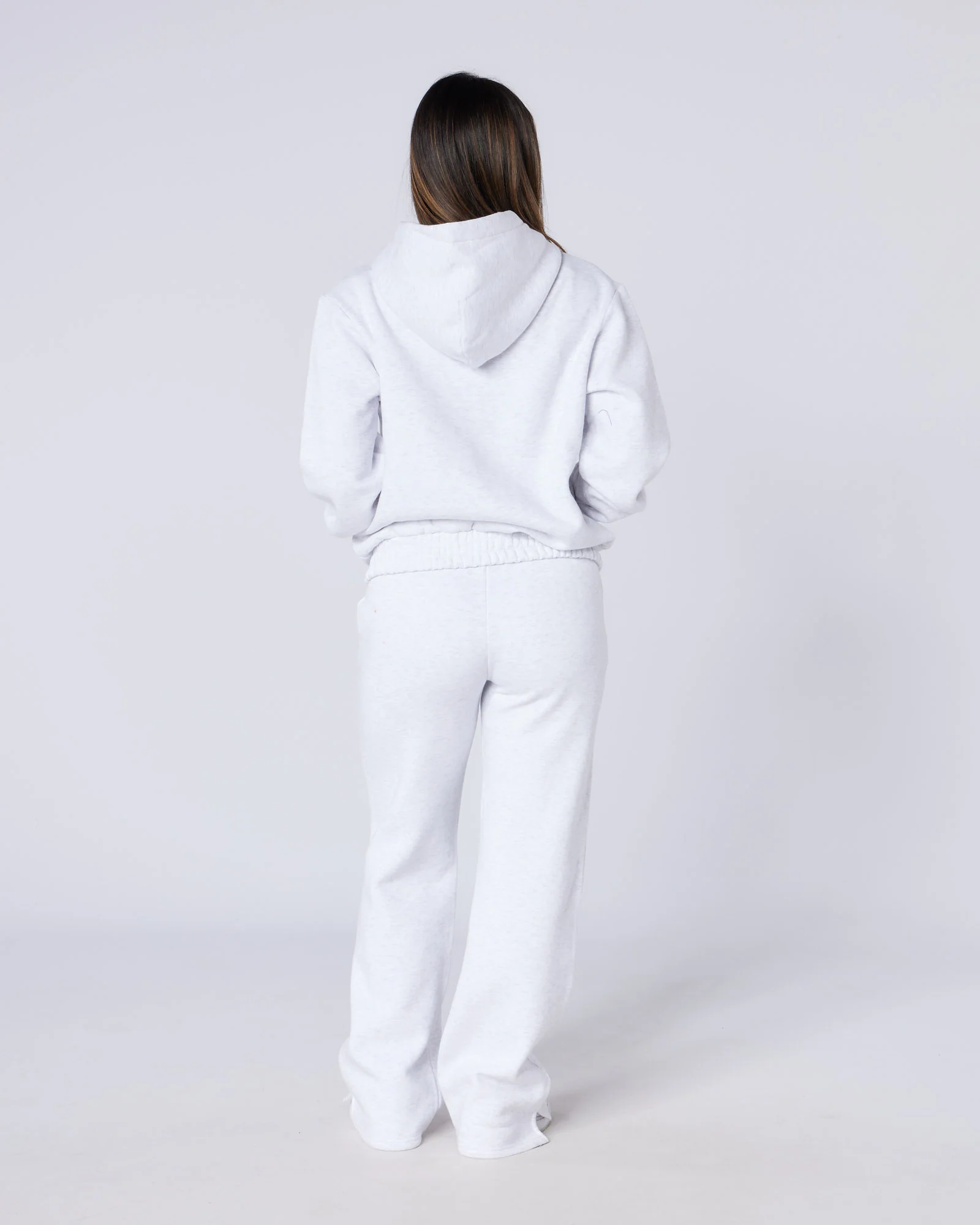 Womens Authenticity Zip Hoodie Grey - Image 3