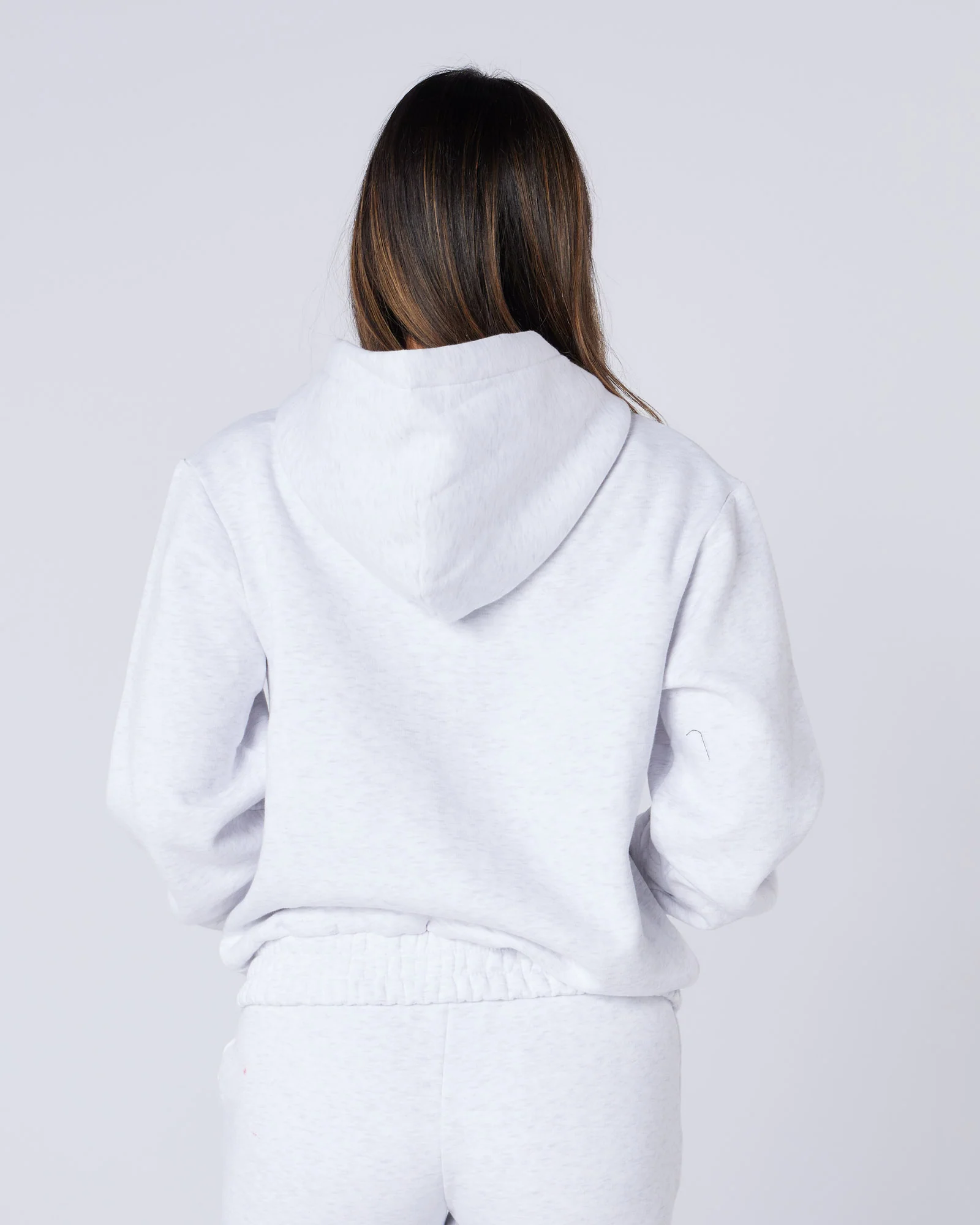 Womens Authenticity Zip Hoodie Grey - Image 5