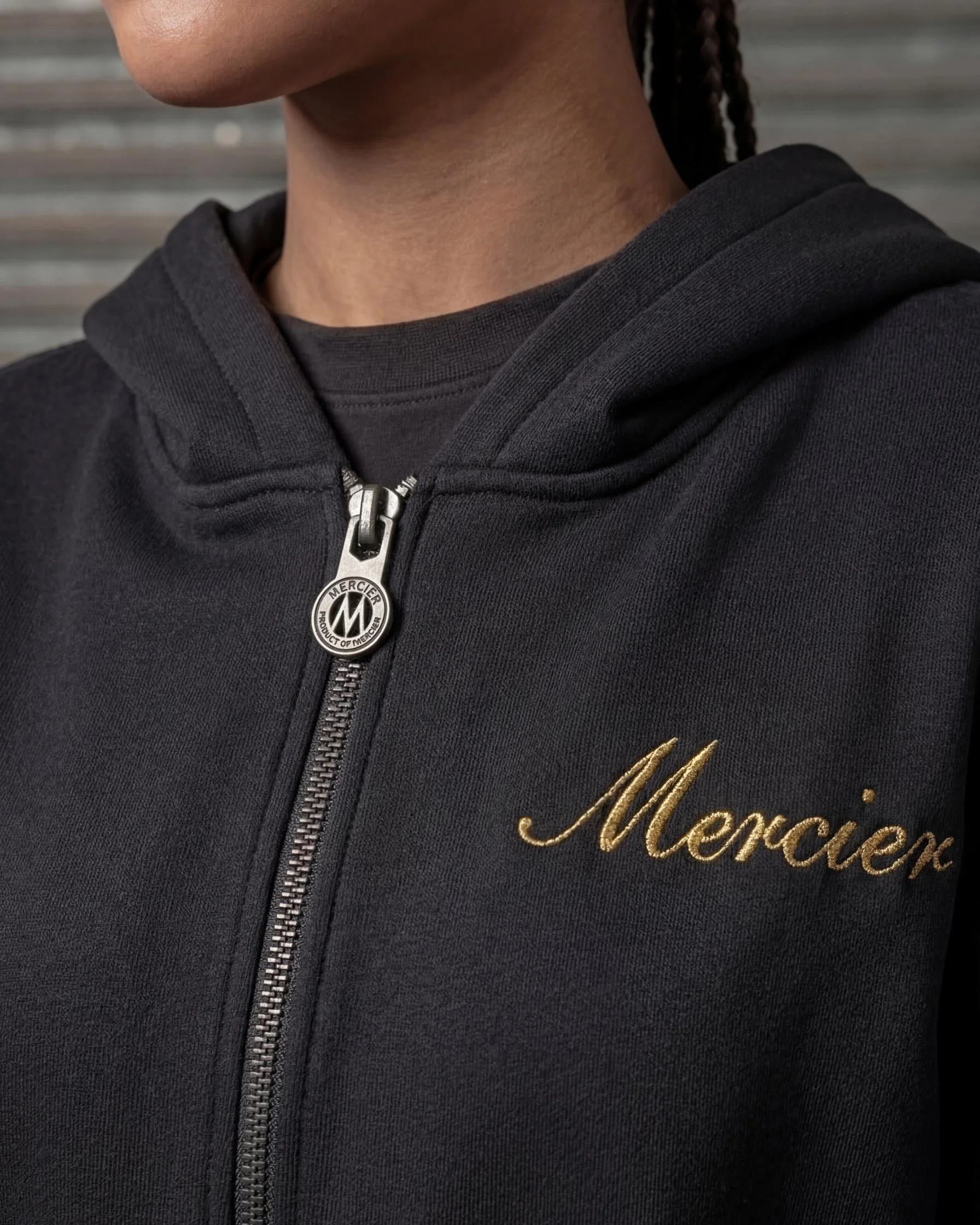 Women's Authenticity Hoodie Black Gold - Image 4